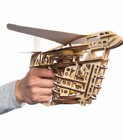 Aéro-Lanceur-Ugears-puzzle 3d mécanique en bois